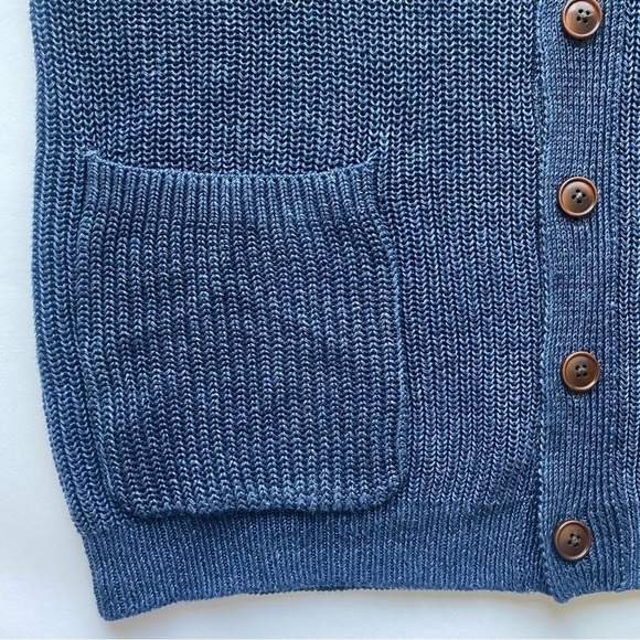 NWT Banana Republic 100% Linen Knitted Heavyweight Men’s Cardigan Size M - Picture 8 of 14